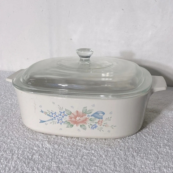 Vintage Corningware Symphony Casserole Dish With  Clear Lid A-2-B 2L - Picture 1 of 13